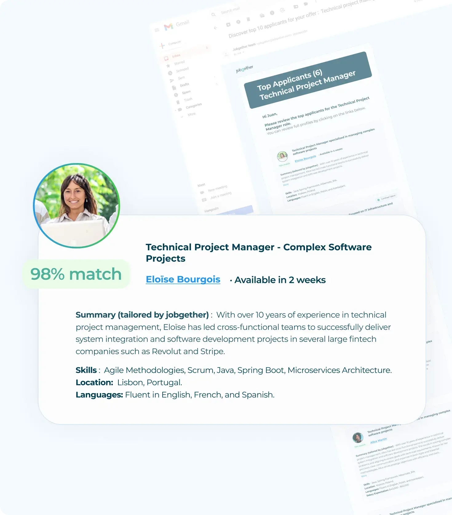 Job matching profile